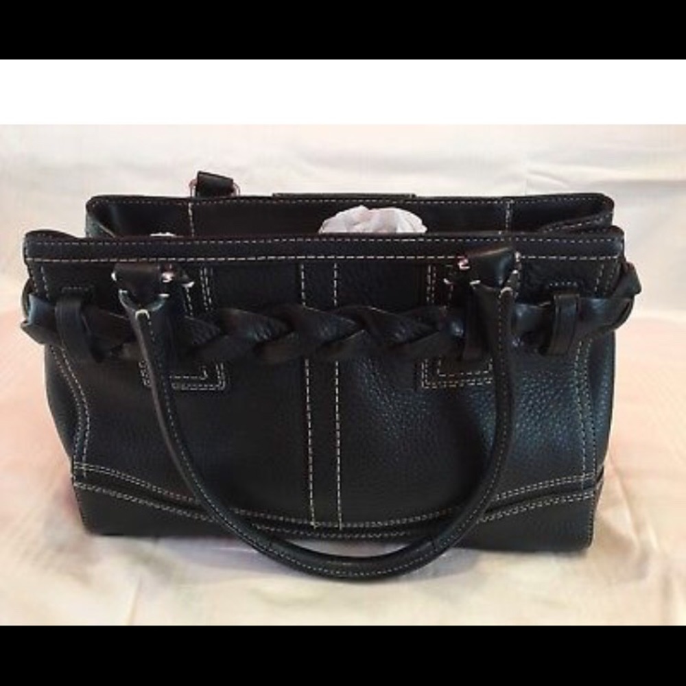 Coach Hamptons Braided  leather Bag.
